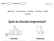 Tablet Screenshot of escolaimpremta.com